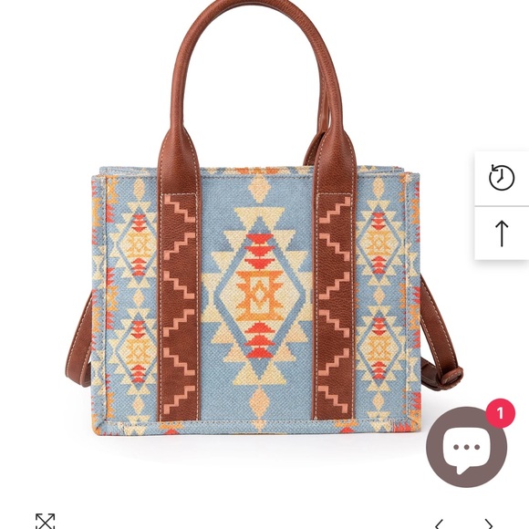 Wrangler Southwestern Dual Sides Print Crossbody - Picture 4 of 4